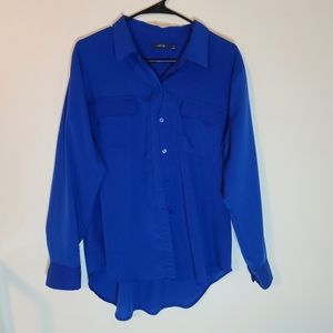 Apt 9 blue button up blouse